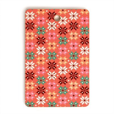 Showmemars Winter Quilt Pattern no2 Cutting Board Rectangle -Deny Designs