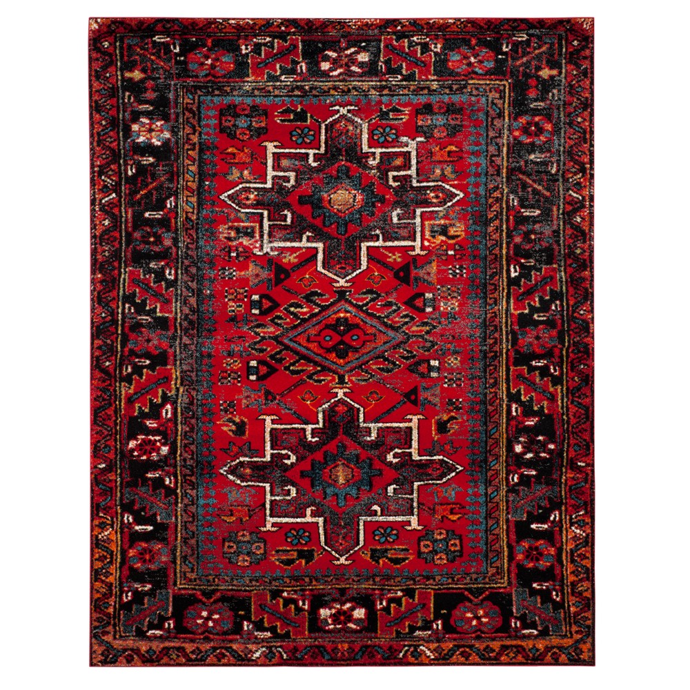 9'x12' Corinth Rug Red/Multi - Safavieh