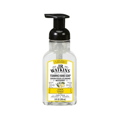 J.R. Watkins Foaming Hand Soap, Lemon, Citrus Scent, 9 fl oz