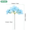 Unique Bargains Plastic Durable Realistic Reusable Silk Hydrangea Flowers with Stems for Home Decor/Wedding 9.84 In - 3 of 4