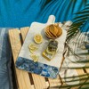 13" x 23" Tall Serving Board Blue Agate & Marble Charcuterie Tapas Cheese Fruit Serving Board - 2 of 4