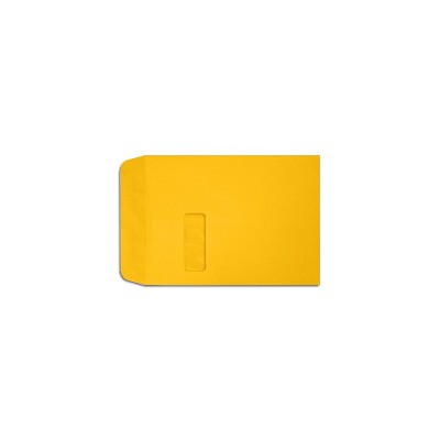 LUX 9" x 12" Open End Window Envelopes Sunflower Yellow LUX-1590-12-50