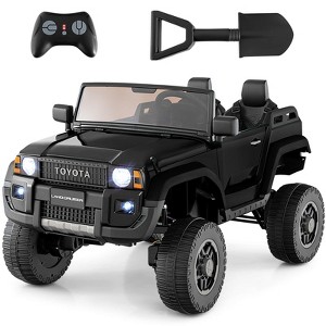 Costway 24V 2 Seater Ride on Car for Kids Licensed Toyota LC250 Ride on Truck with Remote Black/Gray/Navy/Pink/Red - 1 of 4