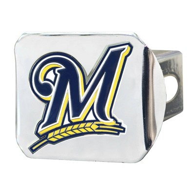 MLB Milwaukee Brewers Metal Emblem Hitch Cover