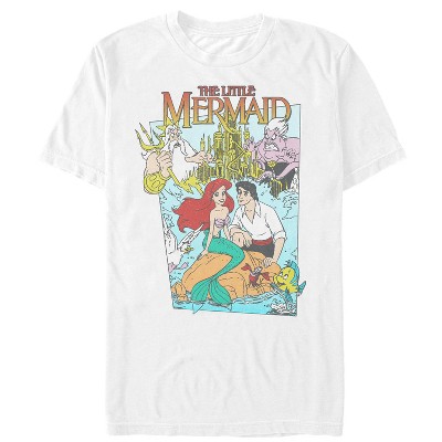 little mermaid t shirt mens