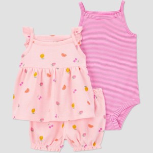 Carter's Just One You® Baby Girls' Fruit Top & Bottom Set - 1 of 3