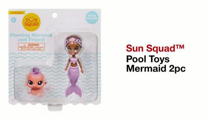 Pool Toys Mermaid 2pc - Sun Squad&#8482;, 2 of 8, play video