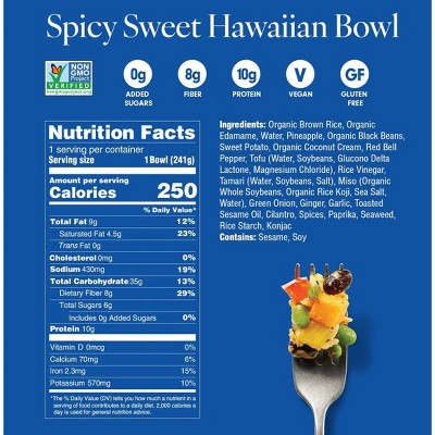 Blue Zones Kitchen Gluten-Free Frozen Spicy Sweet Hawaiian Bowl - 8.5oz