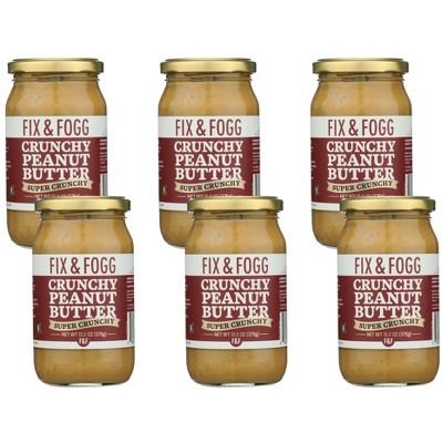 Fix & Fogg Peanut Butter Super Crunchy - Case of 6/13.2 oz