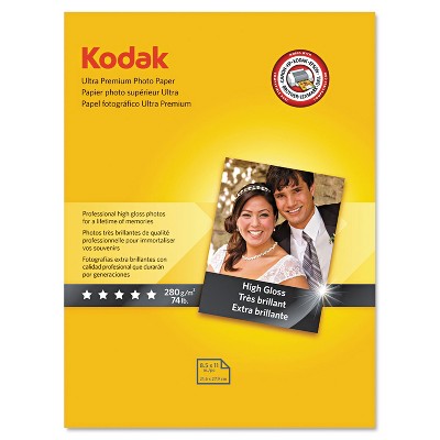 Kodak Ultra Premium Photo Paper 10 mil High-Gloss 8-1/2 x 11 25 Sheets/Pack 8366353