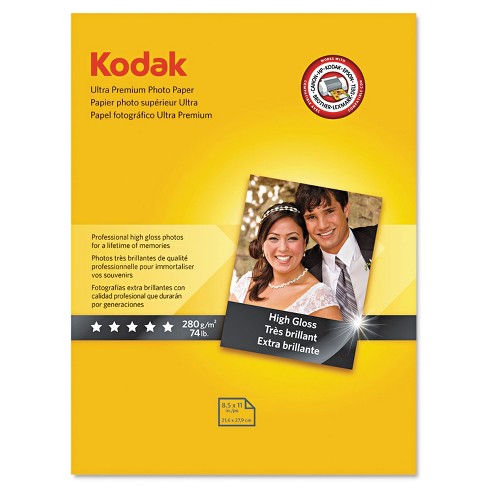 Kodak Ultra Premium Photo Paper 10 mil High-Gloss 8-1/2 x 11 25 Sheets/Pack 8366353 - image 1 of 1