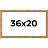 PosterPalooza | 36x20 Modern Bamboo Picture Frame, UV Acrylic, 5 Finishes - 2 of 4