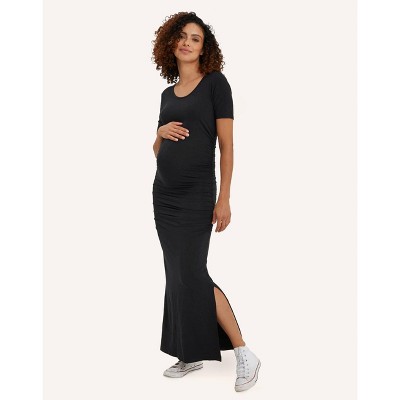 NOM Maternity Hugo Maxi Dress Black SM