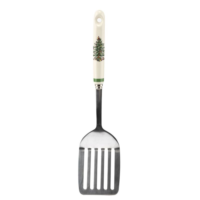 Spode Christmas Tree Slotted Spatula- 13 Inch, 1 of 3