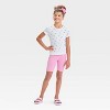 Grayson Threads Kids Big Girl Rib Biker Shorts - Pink - image 3 of 3