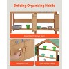 VEVOR Mud Kitchen for Kids, Wooden Toy Play Kitchen Set with Accessories, Outdoor Toddler Grocery Store Playset, Pretend Play Kitchen, Wood Color - 3 of 4