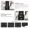 GDFStudio Aetheron Rustic 69.3'' Tall Corner Cabinet with 2 Doors and Shelves - 4 of 4