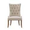 Santos Button Tufted Captain Accent Chair Cream - Madison Park - 2 of 4