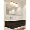 Neoma 4-Light Vanity Wall Light - Modern Opal Glass & Steel Fixture for Bathrooms - 2 of 4