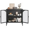 Metal Sideboard Cabinet, Accent Storage Cabinet with doors, Modern Coffee Bar Cabinet with Adjustable Shelves 200lbs Capacity for Kitchen-The Pop Home - 4 of 4