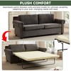 83.8'' Polyester Convertible Pullout Sofa Bed with Folding Mattress, 2-in-1 Function and High-Density Foam - 3 of 4
