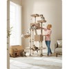 Feandrea 66.1/81.1"H Cat Tree Cat Tower for Indoor Cats, Plush Multi-Level Cat Condo with Scratching Posts, Perches, Caves, Hammock - 2 of 4