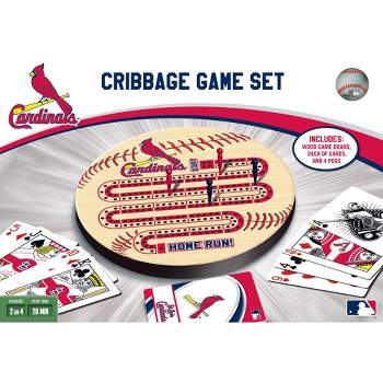 MasterPieces Officially Licensed  MLB St. Louis Cardinals Wooden Cribbage Game for Adults