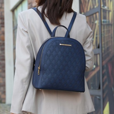 MKF Collection Sloane Vegan Leather Multi compartment Backpack by Mia K - Cognac — фото 2