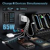 Itopfox USB C Charger Block, 2-Pack 65W 6-Port Fast Charging PD Power Adapter with QC for iPhone 17 16 15 14 13 12 11 Pro Max XS Samsung - 2 of 4