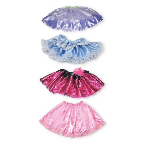 Melissa & Doug Role Play Collection Goodie Tutus! Pretend Play, 4 Dress-Up Costume Skirts, Great Gift for Girls and Boys - Best for 3, 4, 5, and 6 Year Olds 