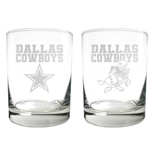 NFL Dallas Cowboys Rocks Glass Set - 2pc - 1 of 1