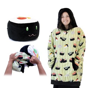 Sushi Snugible 2-in-1 Blanket Hoodie & Pillow - 1 of 4