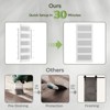 Compatible Products 84 Inch Frosted Glass Sliding Barn Door with Hardware Kit,Farmhouse Interior Doors with Handle and Lock - 2 of 4