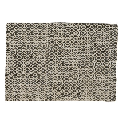 4'x6' Rectangle Hand Made Woven Area Rug Gray - Split-P