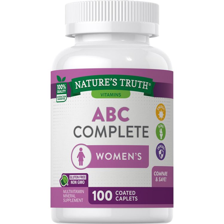 Nature's Truth Multivitamin For Women | 100 Caplets, 1 of 4