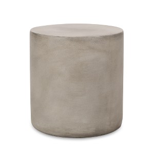 ACEPANO 15.75 in. W Modern LightWeight Concrete Magnesium Oxide Side Table for Outdoor & Indoor-Light Grey - 1 of 4