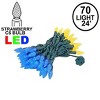 Novelty Lights C6 LED Christmas String Lights 70 Strawberry Bulbs (Green Wire, 24 Feet) - 2 of 4