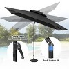 Pellebant 10 x 6.5 FT Rectangular Double Top Patio Market Umbrella with Tilt & Crank - 4 of 4