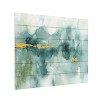 Trademark Fine Art Lisa Audit My Greenhouse Abstract I Crop Blue Wood Slat Art - 2 of 4