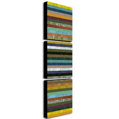 Trademark Fine Art -Michelle Calkins 'Wooden Abstract XI' Canvas Art
