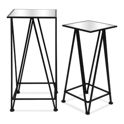Cheung's Aeriva Set of 2 Square Metal Modern Tables