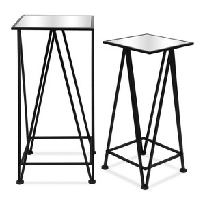Cheung's Aeriva Set of 2 Square Metal Modern Tables - 1 of 4