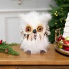 Northlight Woodland Feathery Owl Christmas Tabletop Figure - 7" - 2 of 4