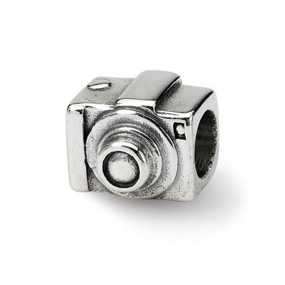Black Bow Jewelry Sterling Silver Camera Bead Charm