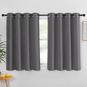 NICETOWN Grommet Top Blackout Curtains, Thermal Insulated Noise Reducing Window Drapes (Set of 2) - 1 of 4