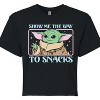 Women's - Star Wars - The Mandalorian Grogu Star Wars Cropped Graphic T-Shirt - 2 of 4