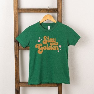 The Juniper Shop Stay Golden Stars Toddler Short Sleeve Tee - 1 of 2