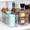 iDesign Plastic Stackable Pantry Bin with Handles - Set of 2 - Clear, USA Made - 3 of 4