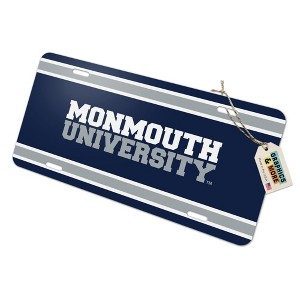 Monmouth University Stripes Novelty Metal Vanity Tag License Plate - 1 of 4