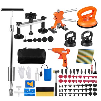 Kit Débosselage Sans Peinture (PDR) - 19 Pièces Avec Extracteur, Colle Thermique, Onglets - Pour Réparer Bosses Voiture